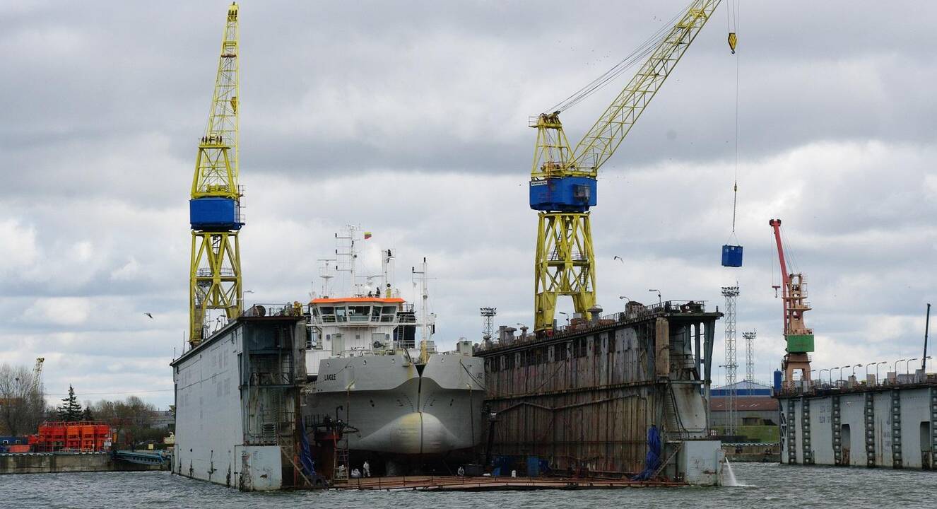 Situacija: bene daugiausiai užsieniečių uoste įdarbina Vakarų laivų gamykla.