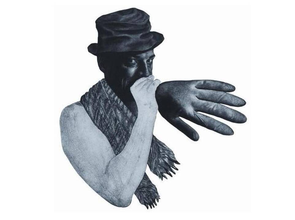 A.Bidlausko grafikos kūrinys.