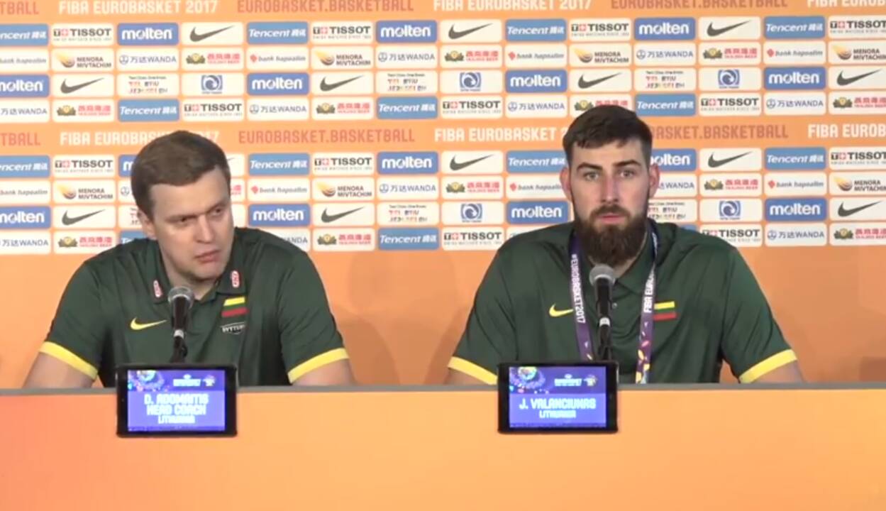 Dainius Adomaitis ir Jonas Valančiūnas