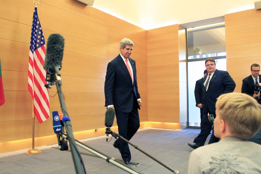 John Kerry spaudos konferencija
