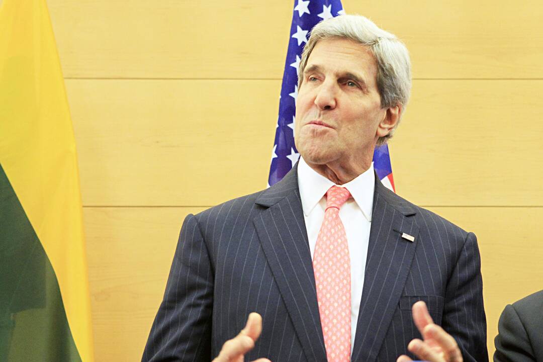 John Kerry spaudos konferencija