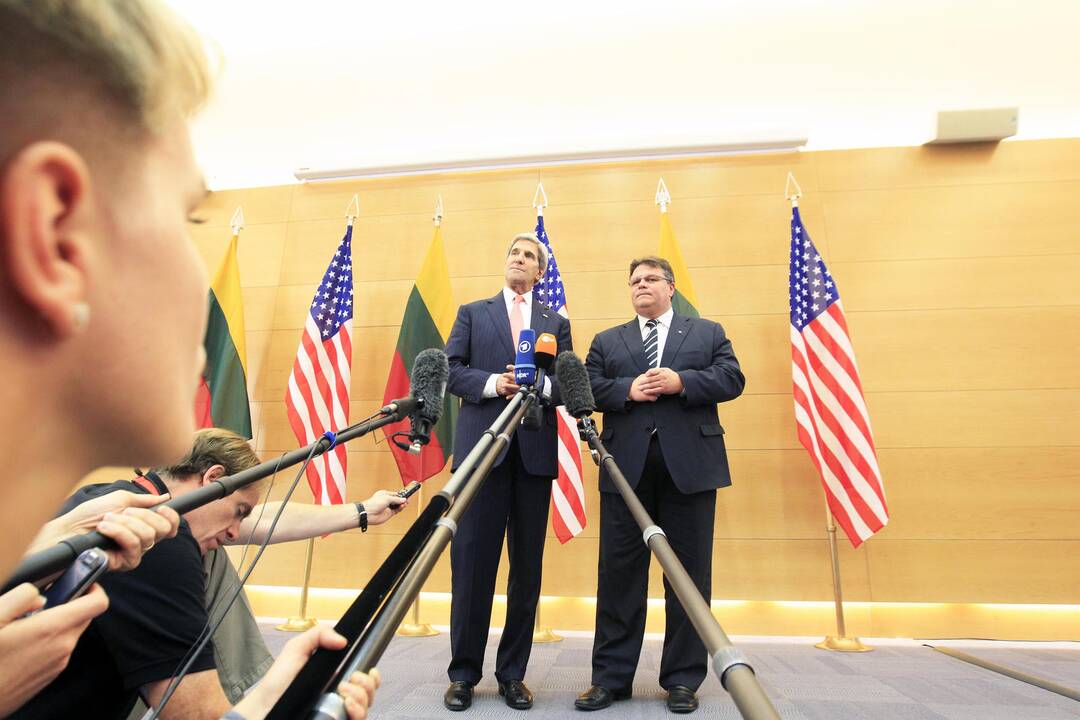 John Kerry spaudos konferencija