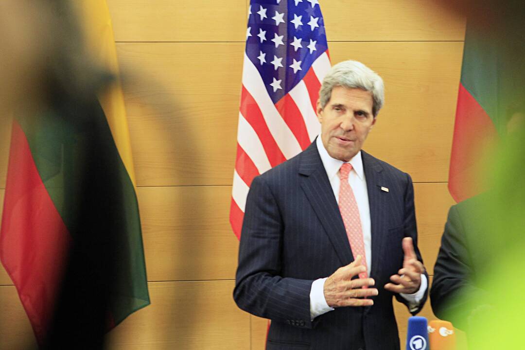 John Kerry spaudos konferencija