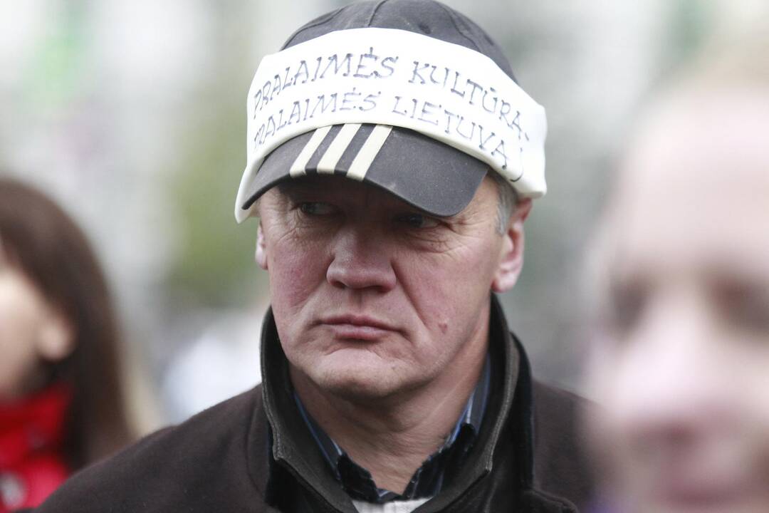 Kultūros darbuotojų streikas prie vyriausybės