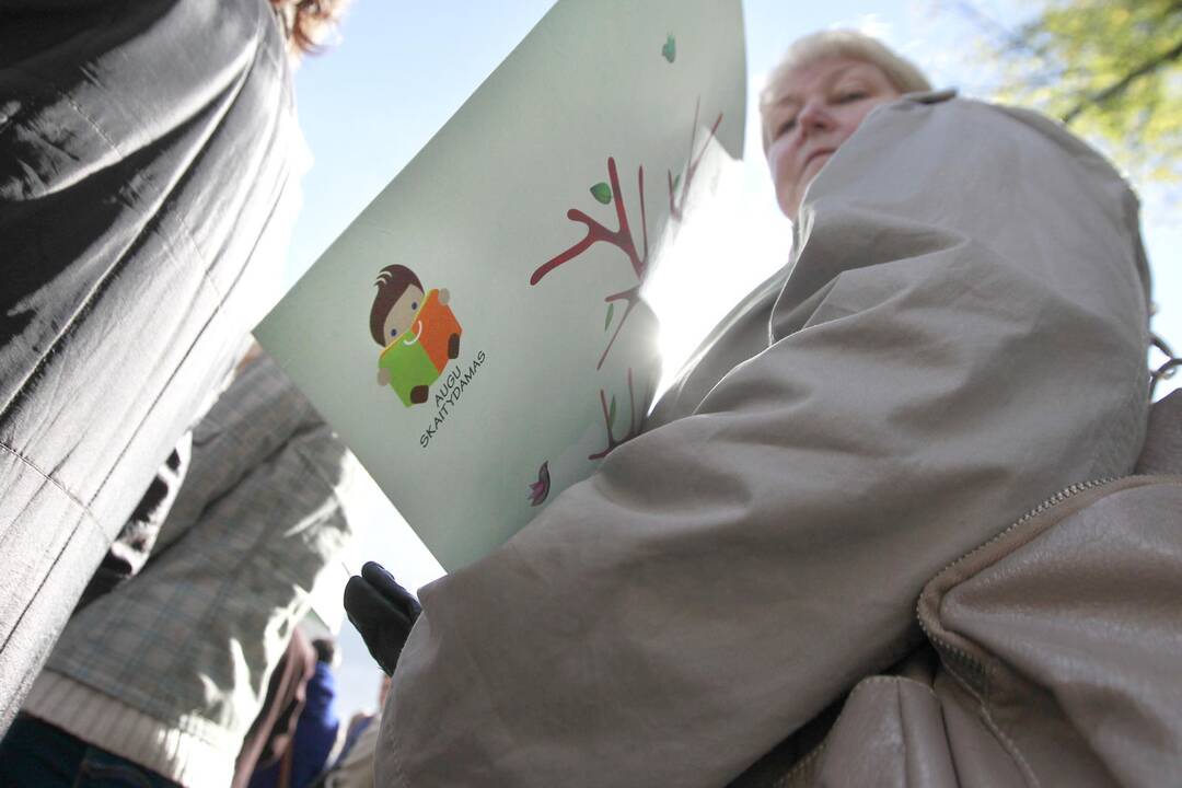 Kultūros darbuotojų streikas prie vyriausybės