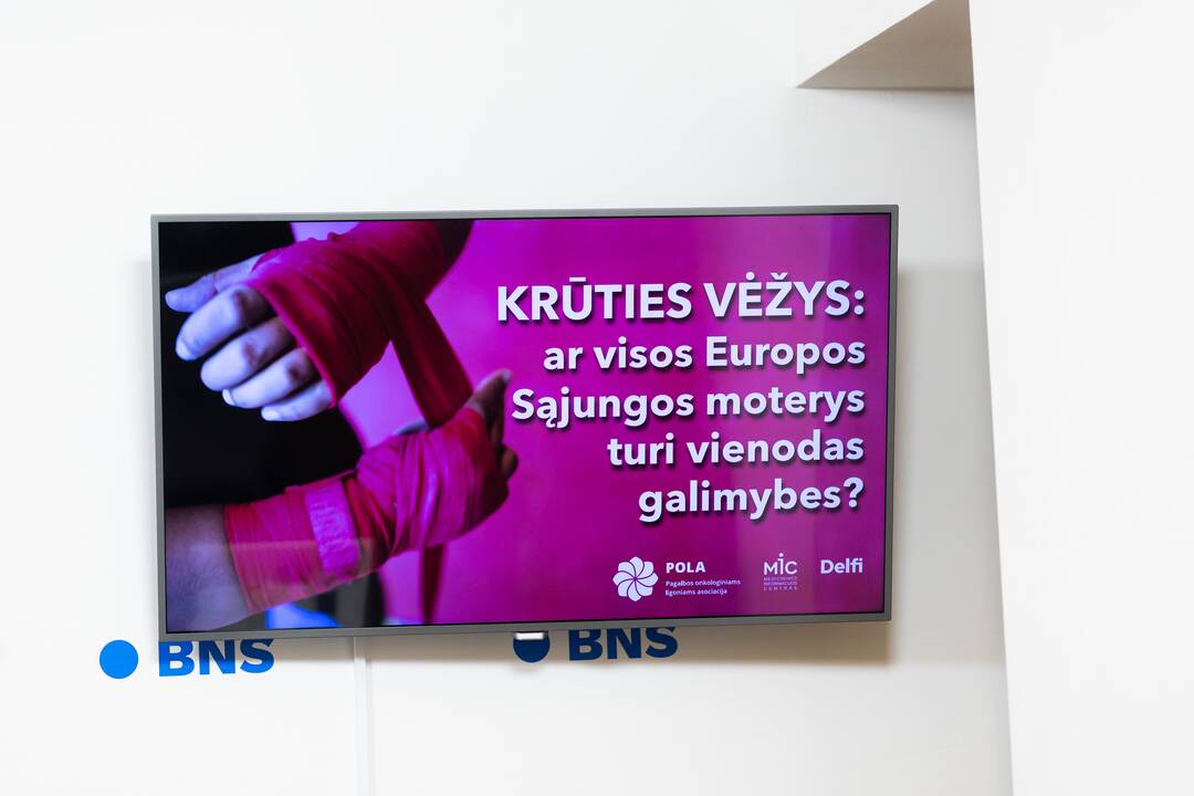 Spaudos konferencija „Krūties vėžys: ar visos Europos sąjungos moterys turi vienodas galimybes?“