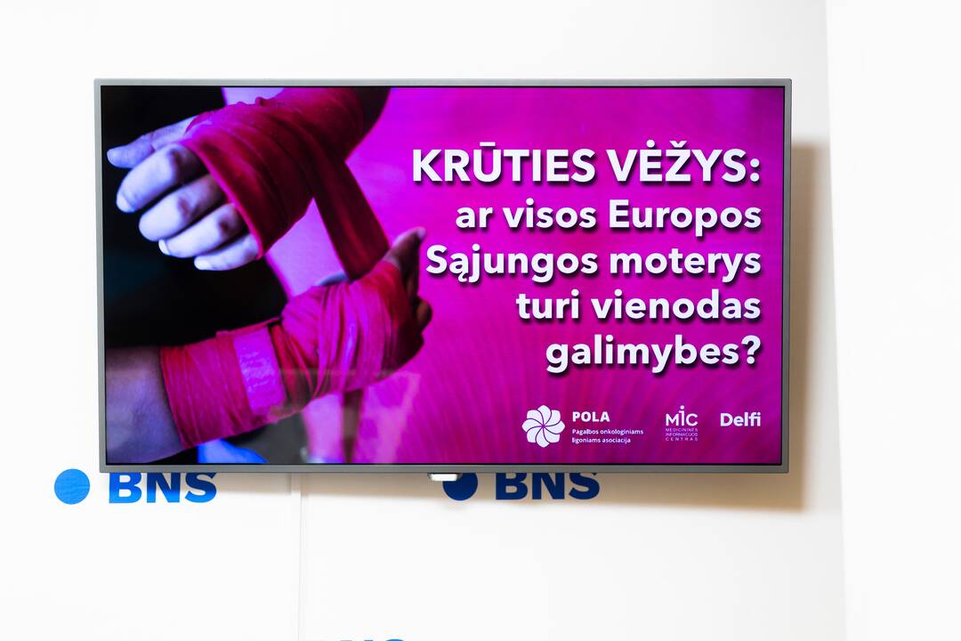 Spaudos konferencija „Krūties vėžys: ar visos Europos sąjungos moterys turi vienodas galimybes?“