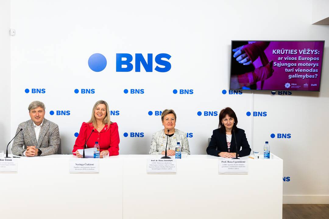 Spaudos konferencija „Krūties vėžys: ar visos Europos sąjungos moterys turi vienodas galimybes?“
