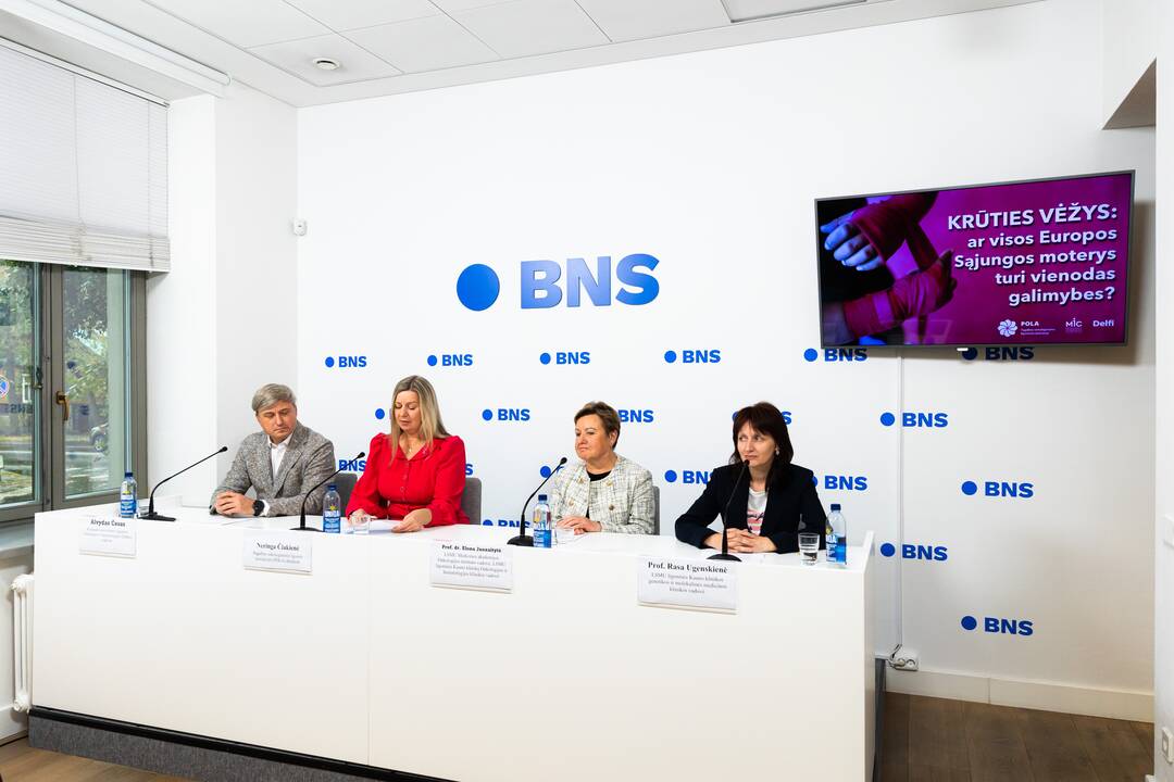 Spaudos konferencija „Krūties vėžys: ar visos Europos sąjungos moterys turi vienodas galimybes?“