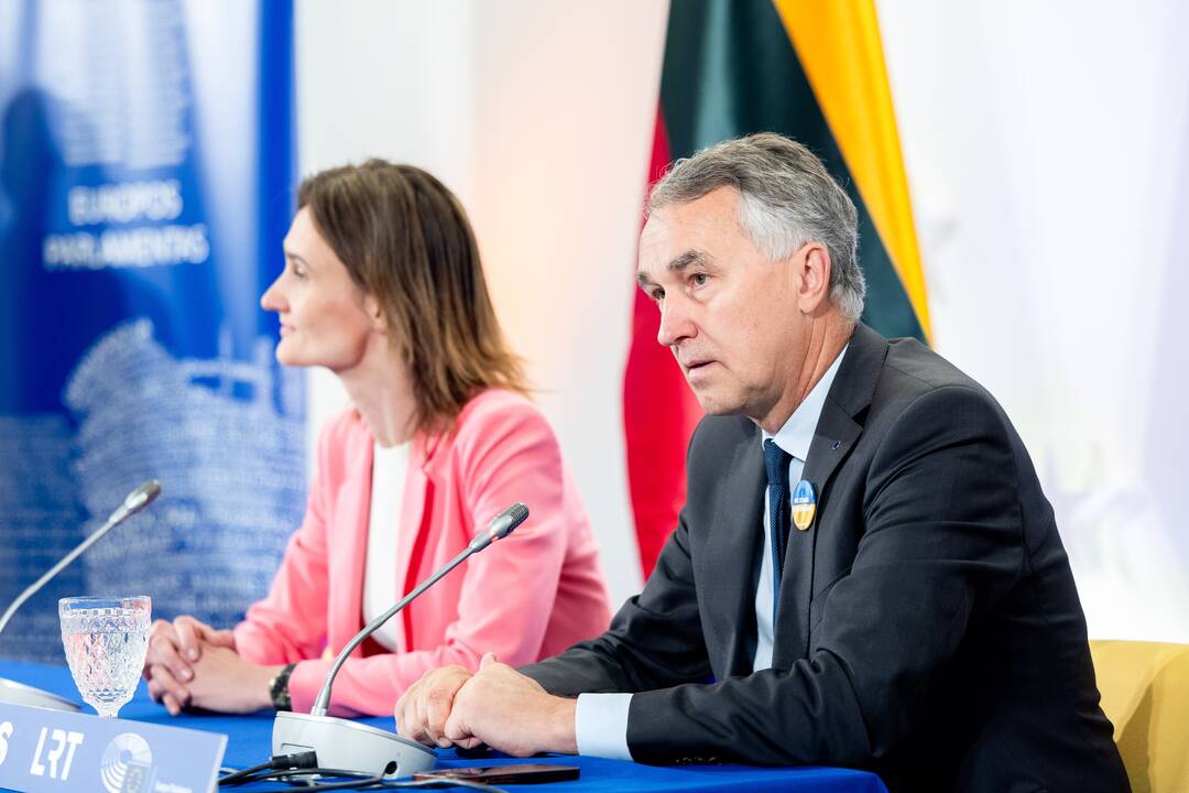 Viktorija Čmilytė-Nielsen ir Petras Auštrevičius po EP rinkimų