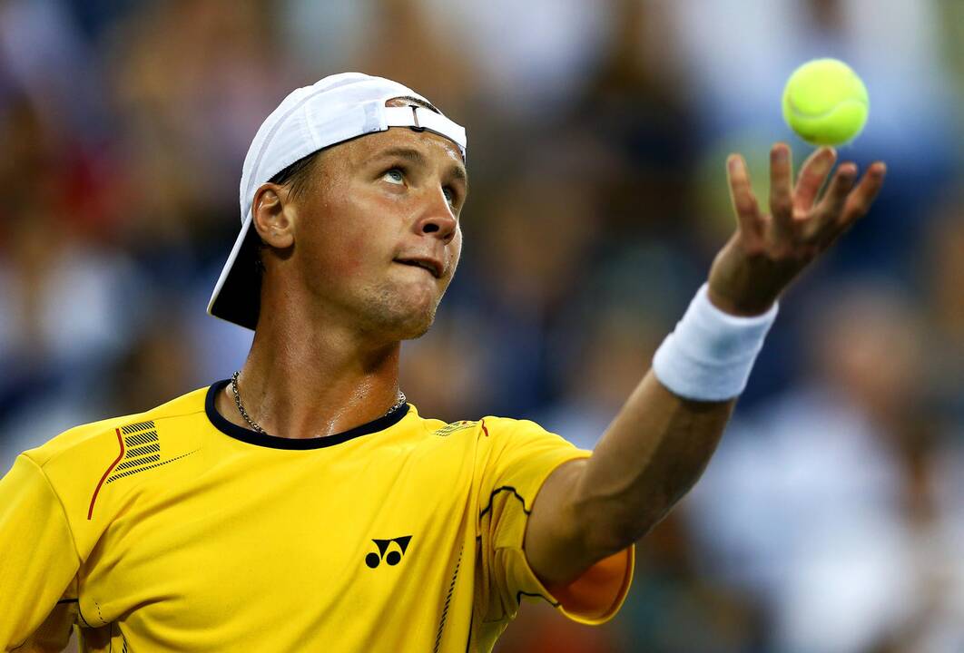 R. Berankis Daviso taurės teniso mače išvedė Lietuvos rinktinę į priekį