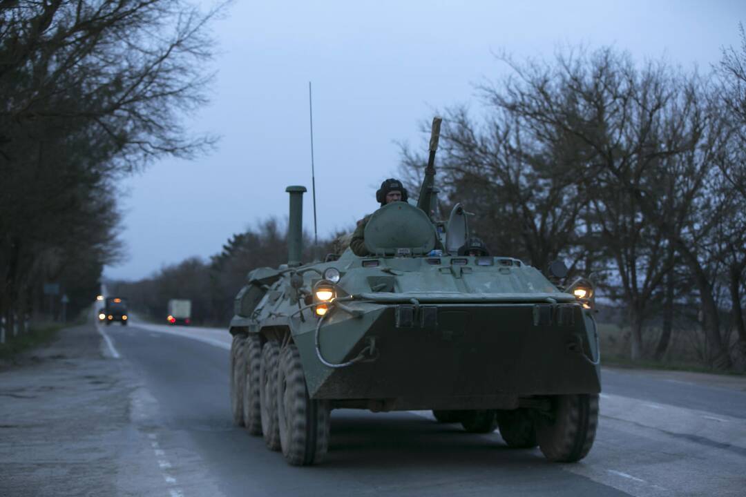 Kryme tęsiasi Ukrainos ir Rusijos karių priešprieša