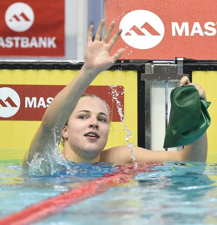 R. Meilutytei – pasaulio plaukimo taurės varžybų sidabras 