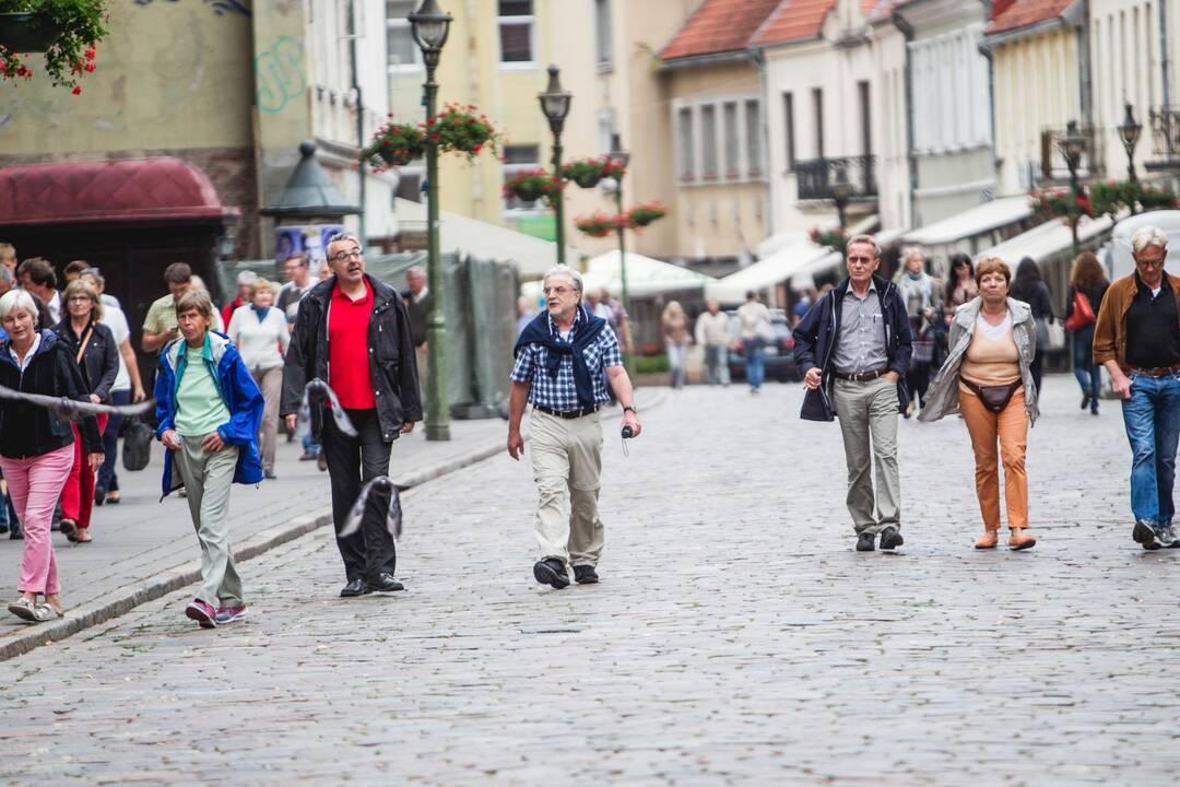 Turistai Kaune.
