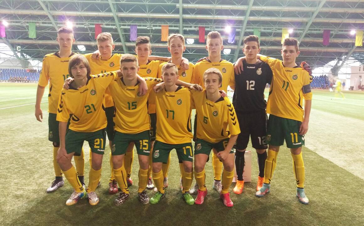 Lietuvos 16-mečių futbolo rinktinė įveikė baltarusius