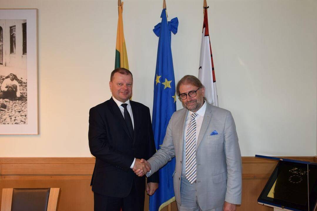 S. Skvernelis ir Panevėžio meras Rytis Račkauskas