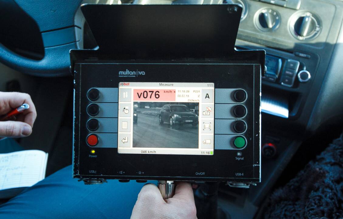 Greičio kontrolės automobilis Kaune