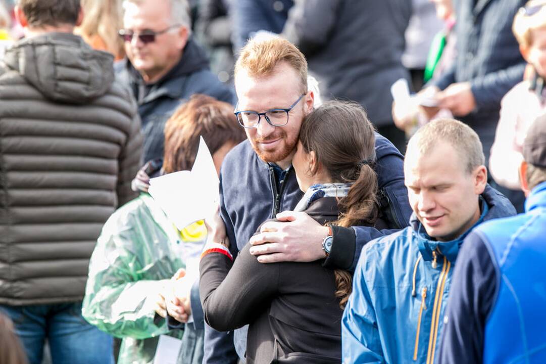 Popiežius Pranciškus meldėsi Santakos parke
