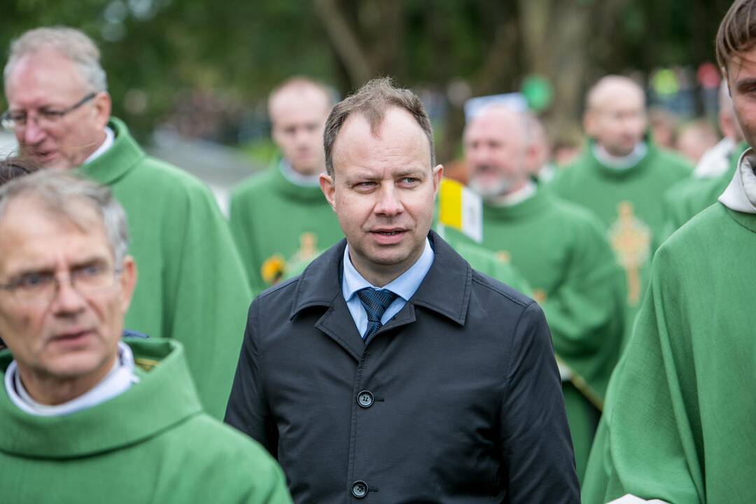 Popiežius Pranciškus meldėsi Santakos parke