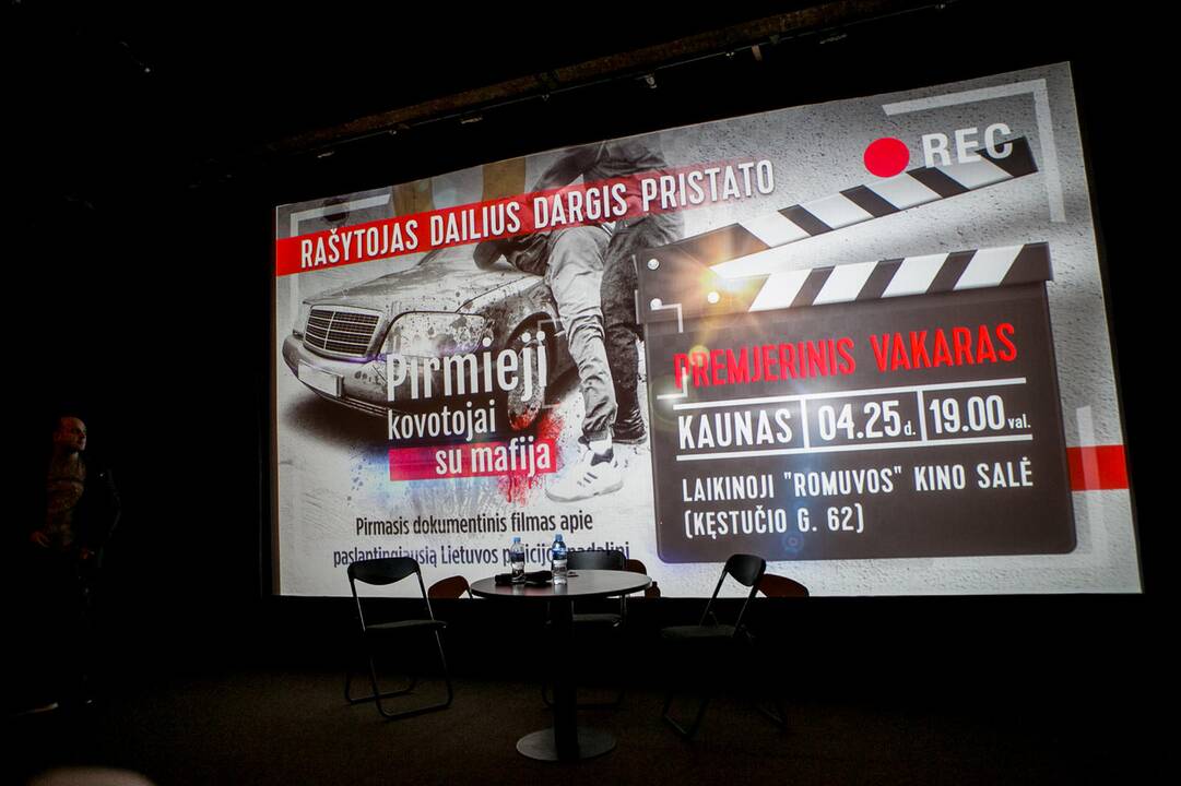 Dailiaus Dargio dokumentinio filmo „Pirmieji kovotojai su mafija“ pristatymas