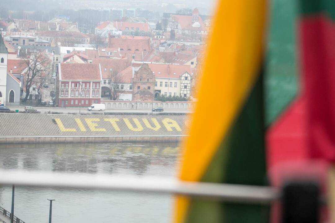„Tautiška giesmė“ nuo Kauno kalvų
