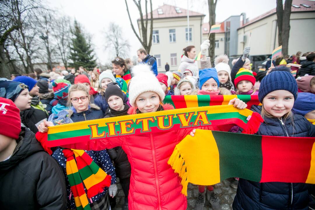 „Tautiška giesmė“ nuo Kauno kalvų