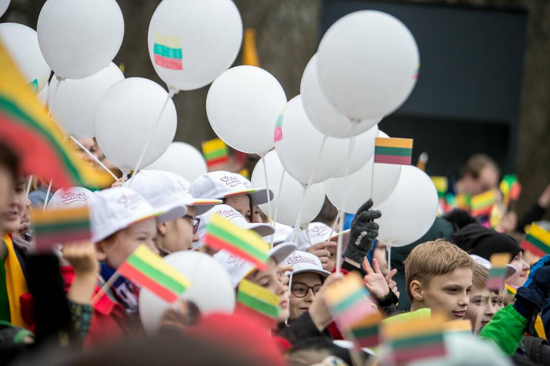 „Tautiška giesmė“ nuo Kauno kalvų