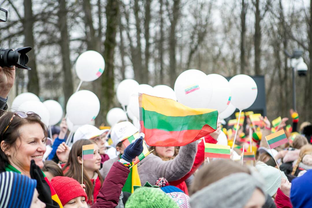 „Tautiška giesmė“ nuo Kauno kalvų