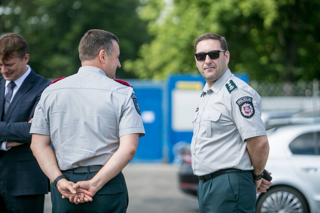 Naujojo policijos komisariato kapsulės įkasimas