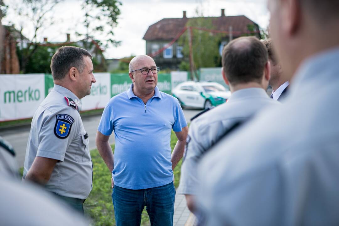 Naujojo policijos komisariato kapsulės įkasimas