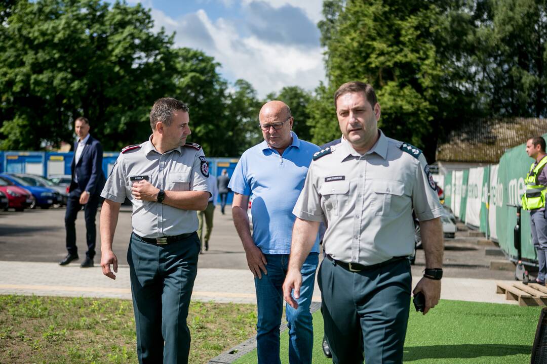Naujojo policijos komisariato kapsulės įkasimas