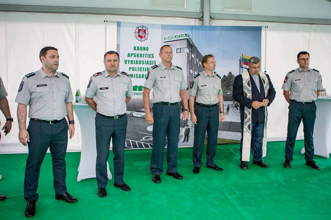 Naujojo policijos komisariato kapsulės įkasimas