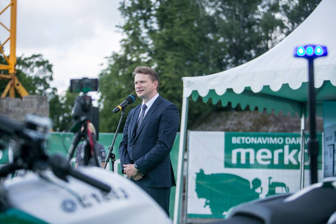 Naujojo policijos komisariato kapsulės įkasimas