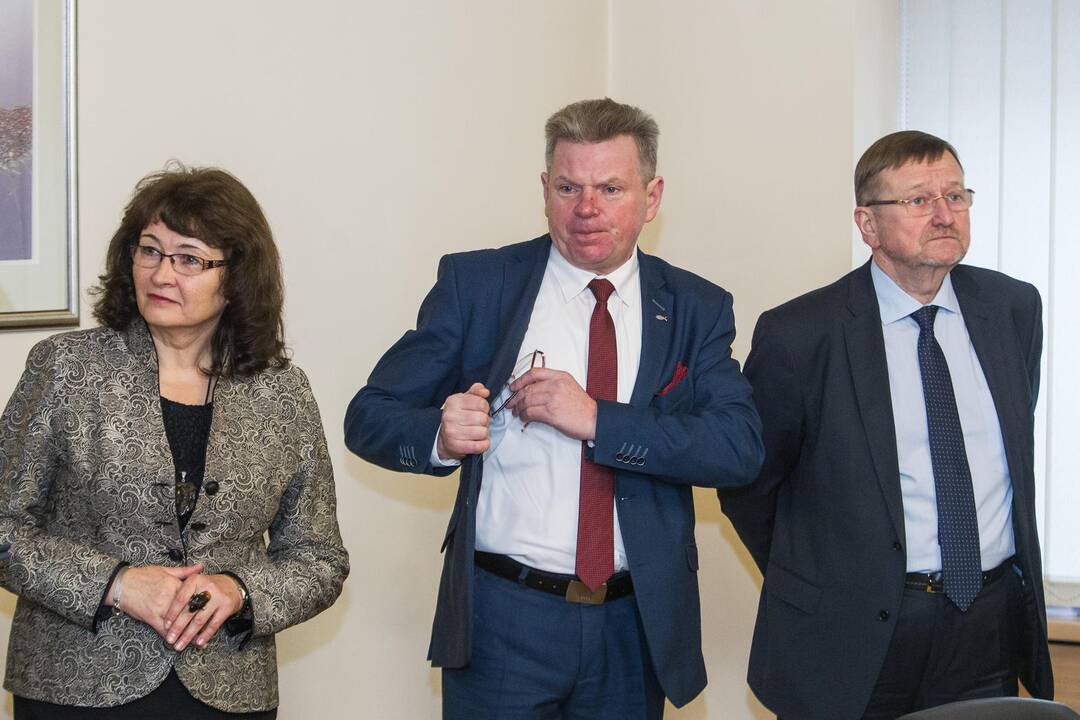 Spaudos konferencija Vyriausybėje dėl ministrų atleidimo
