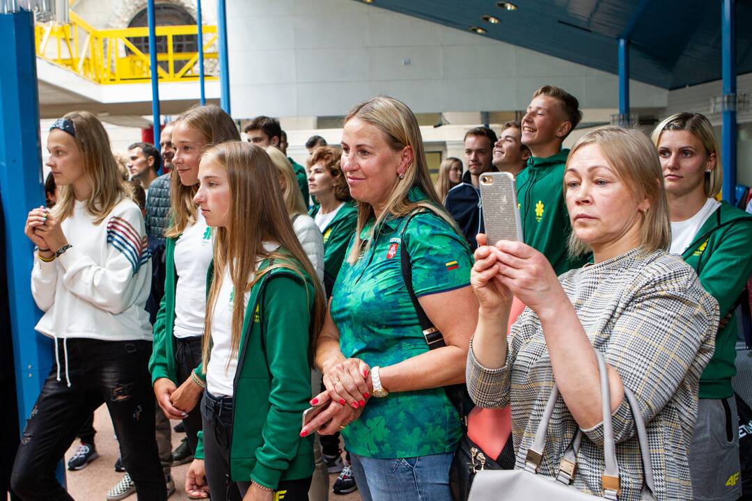 Lietuvos delegacijos išlydėtuvės į Europos jaunimo olimpinį festivalį