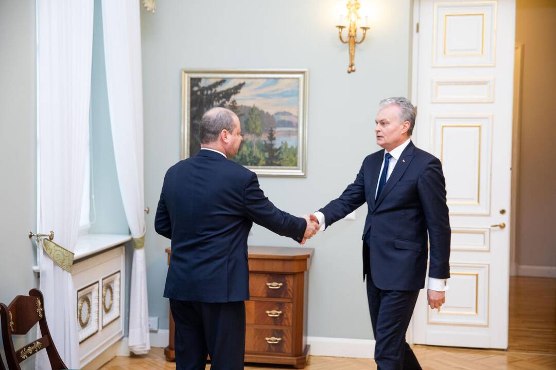 Prezidentas susitiko su S. Skverneliu
