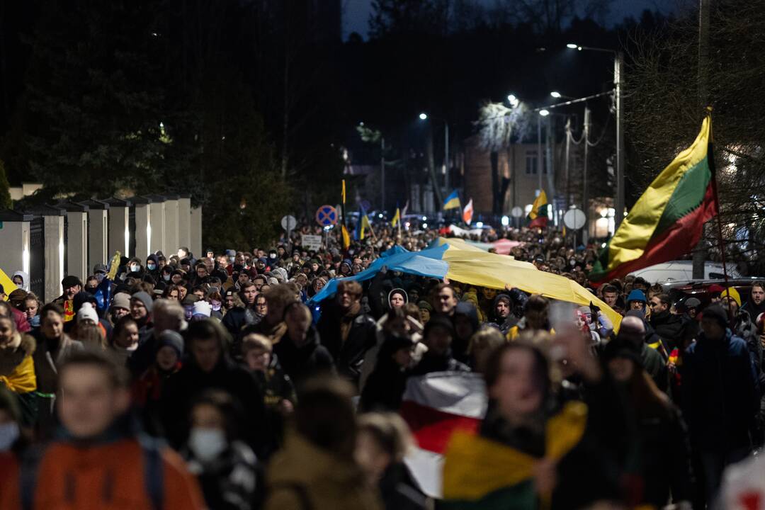 Vienybės ir solidarumo akcija „Laisvė šviečia“ Vilniuje