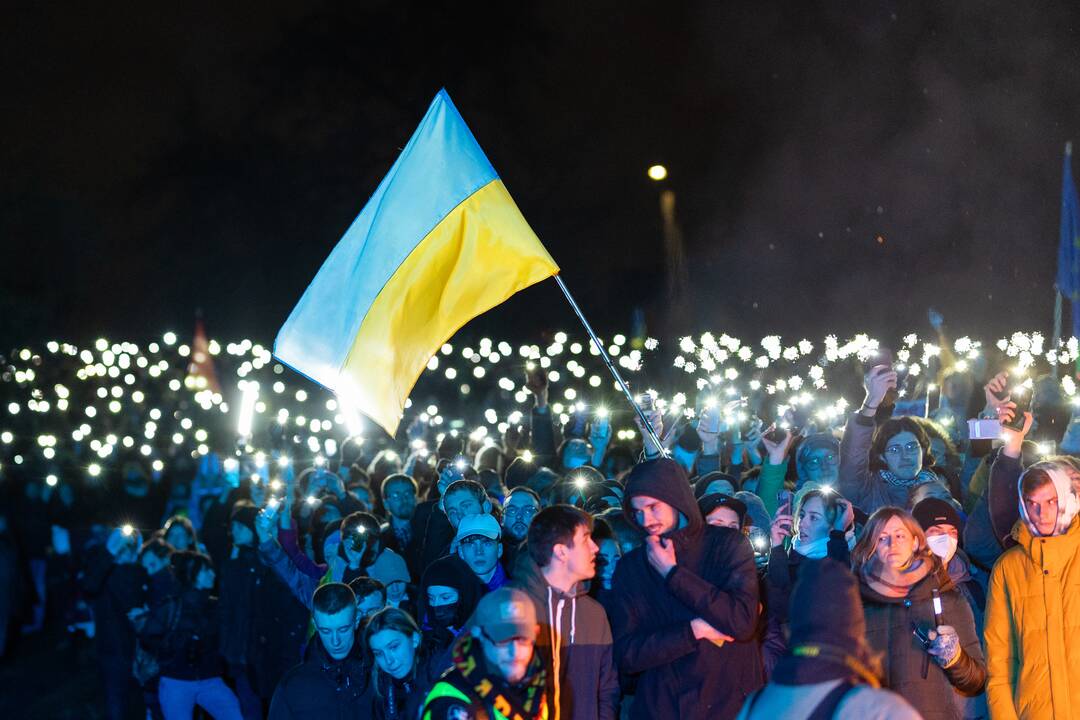 Vienybės ir solidarumo akcija „Laisvė šviečia“ Vilniuje