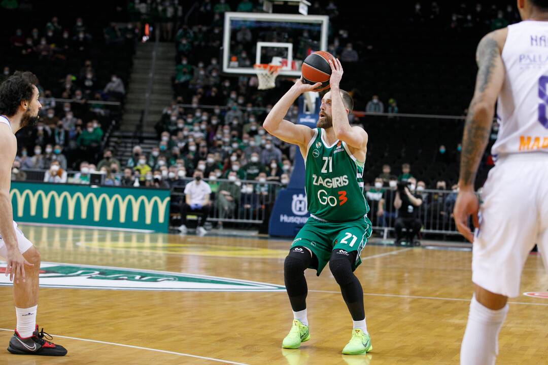 Eurolyga: Kauno „Žalgiris“ – Madrido „Real“ (68:47)