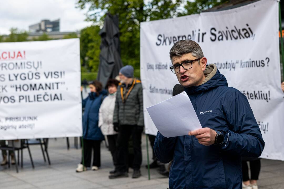 Piketas prie Ekonomikos ir inovacijų ministerijos