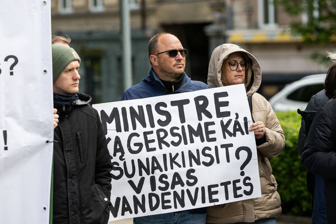 Piketas prie Ekonomikos ir inovacijų ministerijos