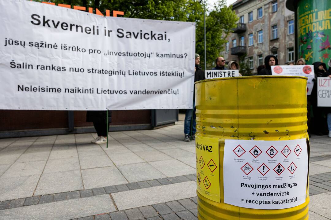 Piketas prie Ekonomikos ir inovacijų ministerijos