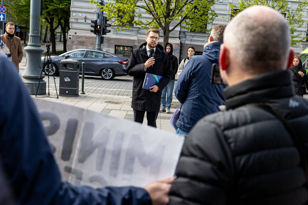 Piketas prie Ekonomikos ir inovacijų ministerijos