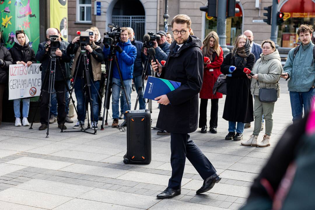 Piketas prie Ekonomikos ir inovacijų ministerijos