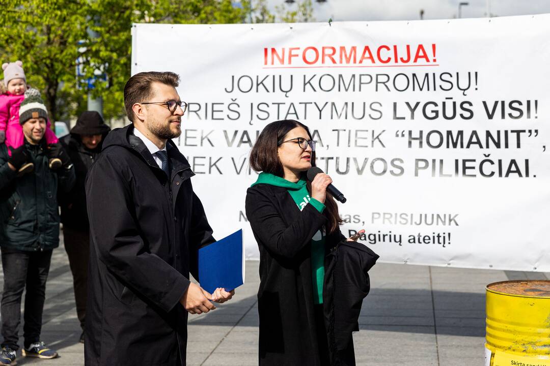 Piketas prie Ekonomikos ir inovacijų ministerijos