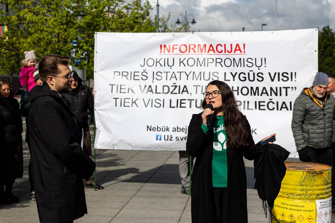 Piketas prie Ekonomikos ir inovacijų ministerijos