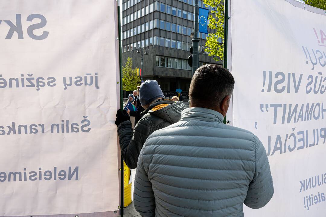 Piketas prie Ekonomikos ir inovacijų ministerijos