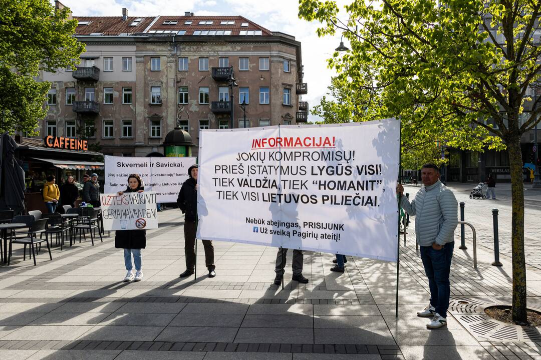 Piketas prie Ekonomikos ir inovacijų ministerijos