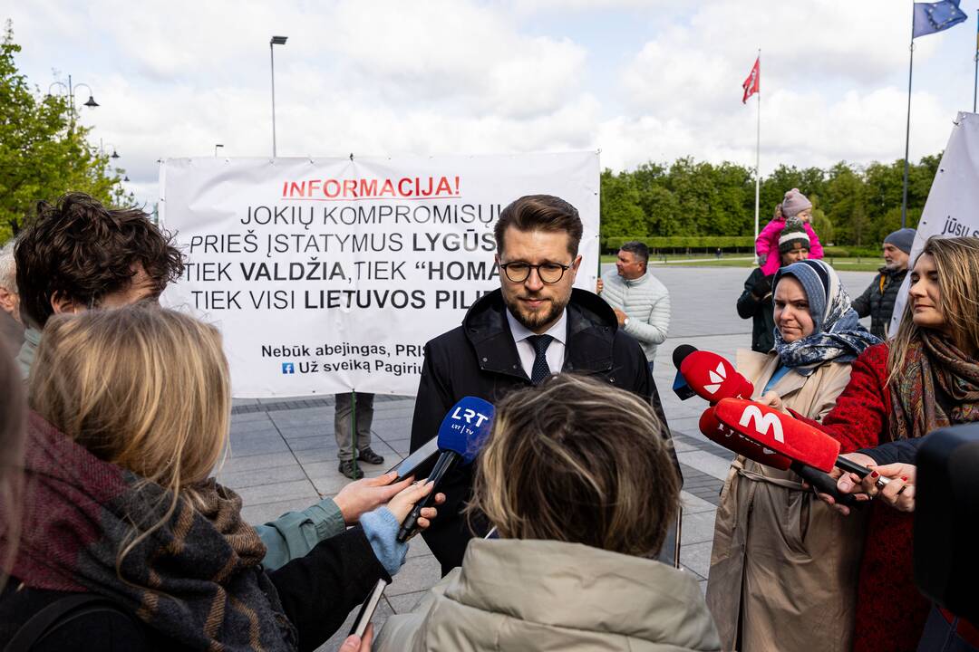 Piketas prie Ekonomikos ir inovacijų ministerijos