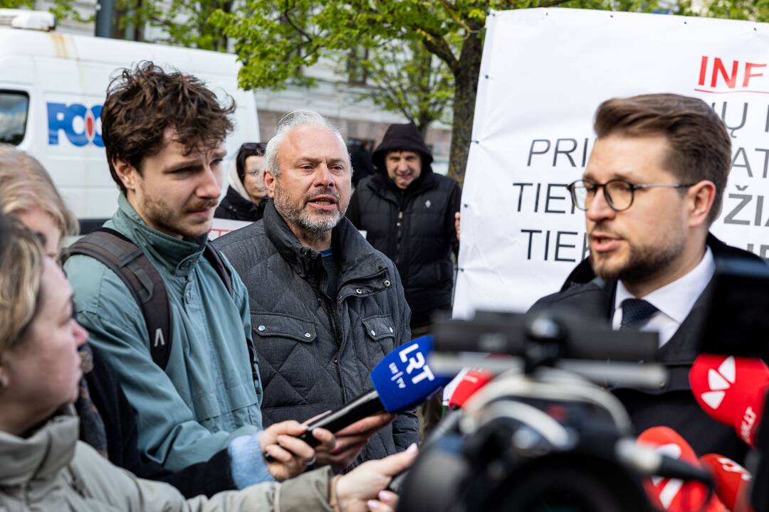 Piketas prie Ekonomikos ir inovacijų ministerijos